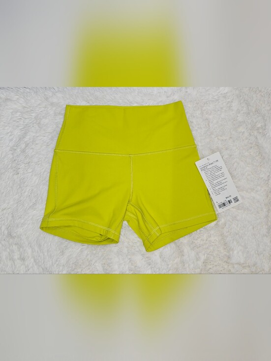 lululemon athletica Pants - NWT Lululemon Align High-Rise Short 4" – Yellow Serpentine – Size 6